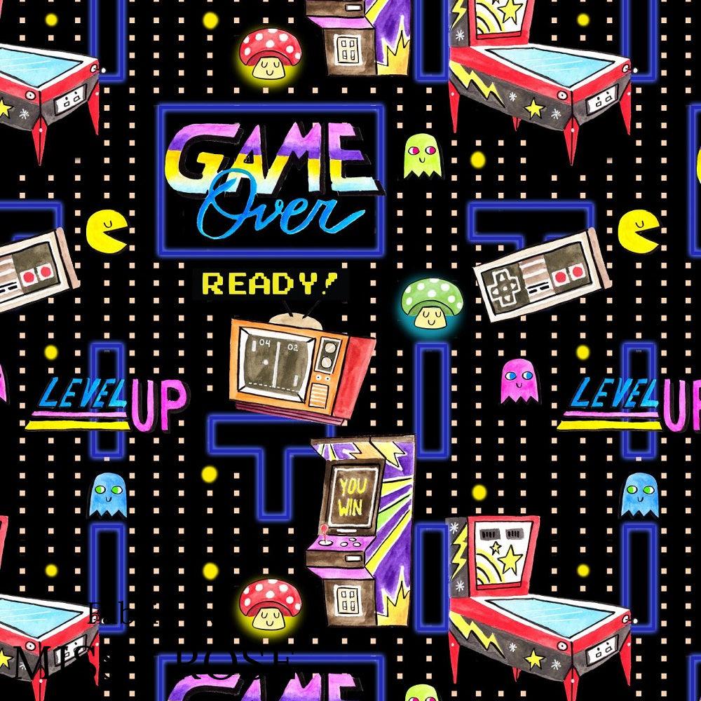 Design 247 Retro Gamer Fabric – premium custom printed fabric for sewing | Fabric by Missy Rose
