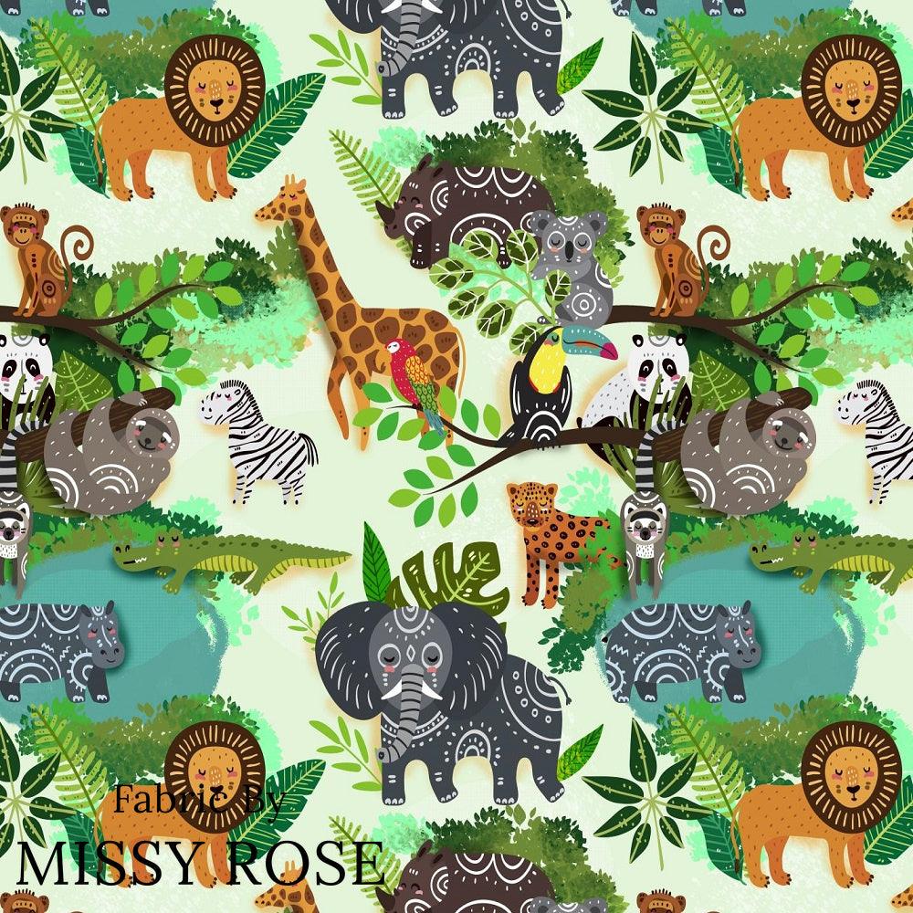Design 248 Green Jungle Fabric – pre-order designer fabric Australia | Fabric by Missy Rose