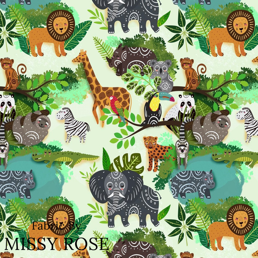 Design 248 - Green Jungle Fabric