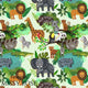 Design 248 - Green Jungle Fabric