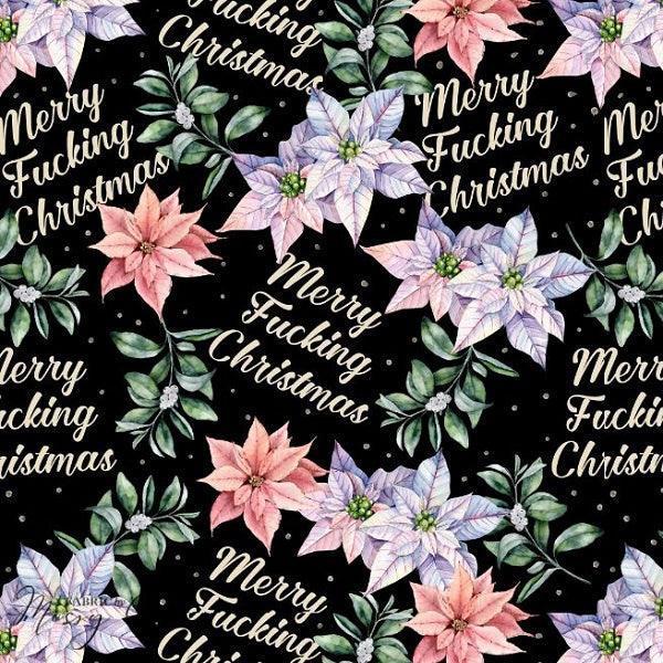 Design 249 Swear Christmas Fabric – premium custom printed fabric for sewing | Fabric by Missy Rose