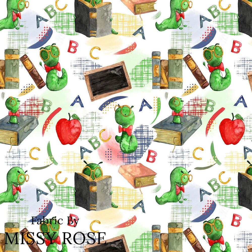 Design 252 Bookworm Fabric – Australian custom printed fabric pre-order | Fabric by Missy Rose