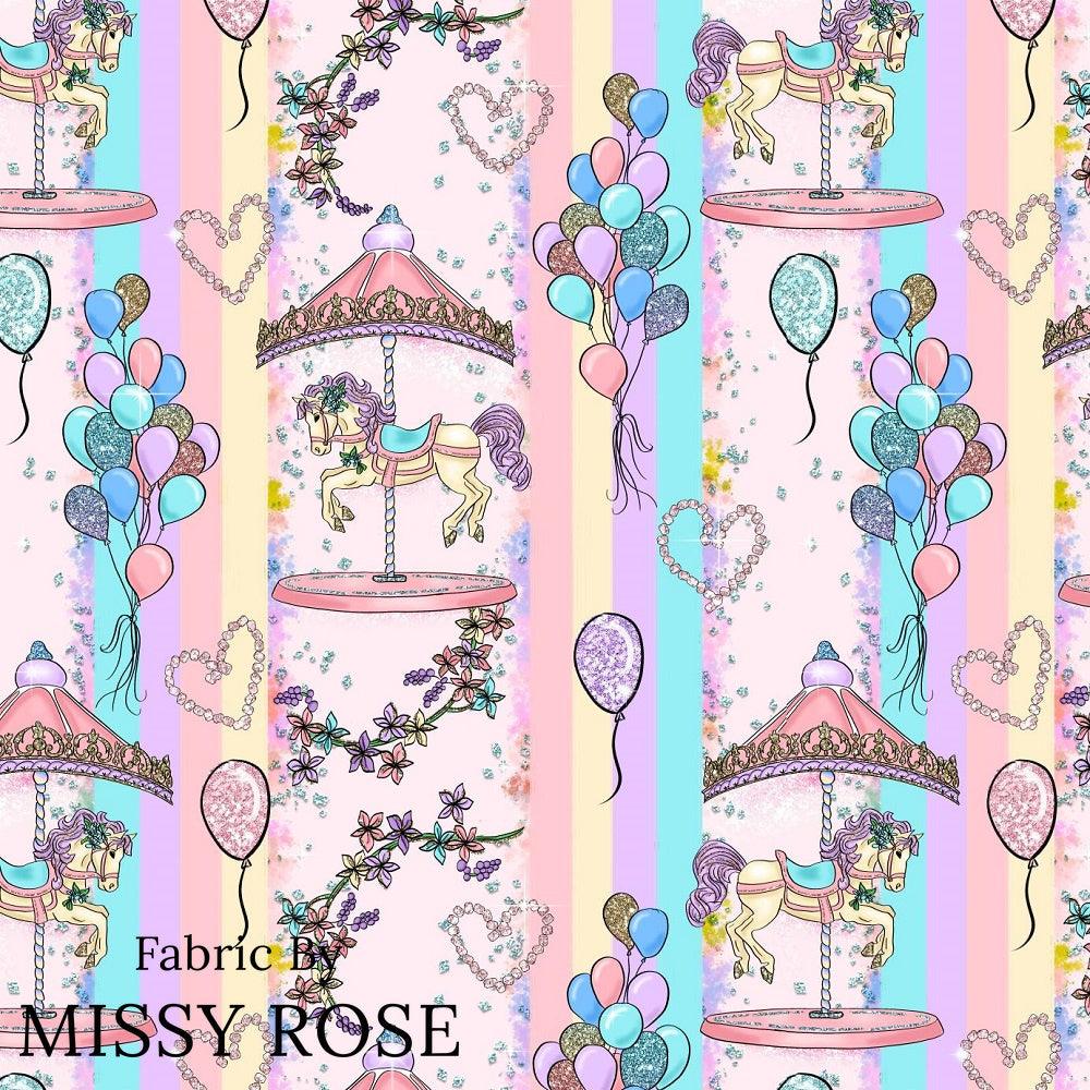 Carousel Fabric Pattern Design 253 Carousel Fabric | Fabric by Missy Rose