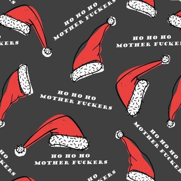 Design 257 Ho Ho Ho Fabric – made-to-order custom fabric by the metre | Fabric by Missy Rose