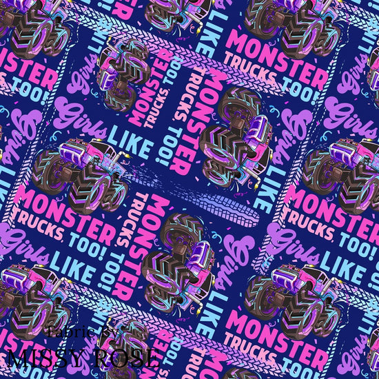 Design 258 - Monster Truck Fabric