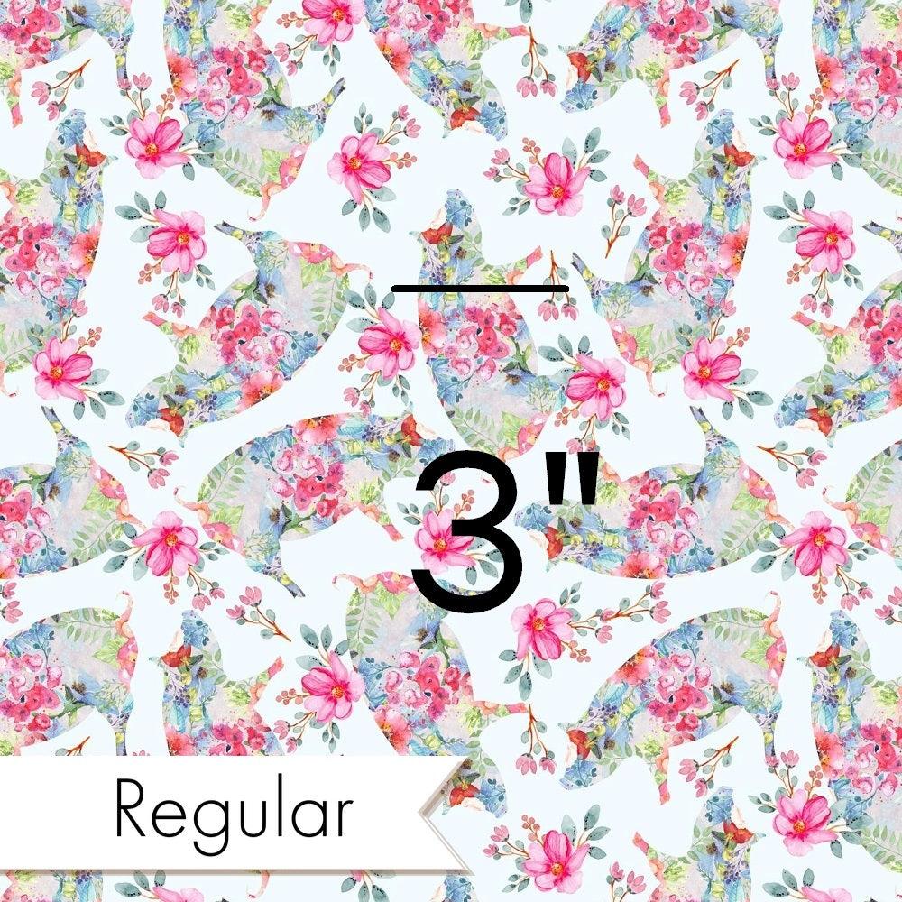 Design 259 Floral Pig Fabric – premium custom printed fabric for sewing | Fabric by Missy Rose
