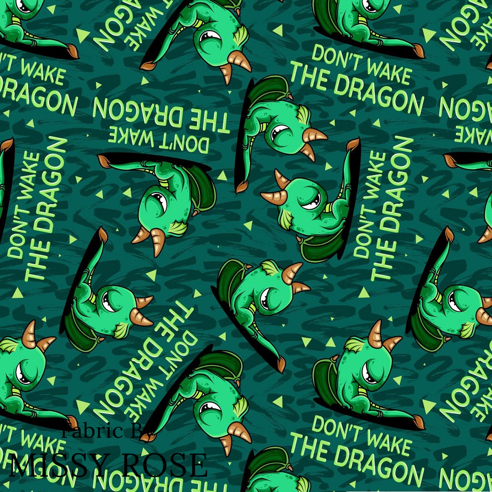 Design 263 - Grumpy Dragon Fabric