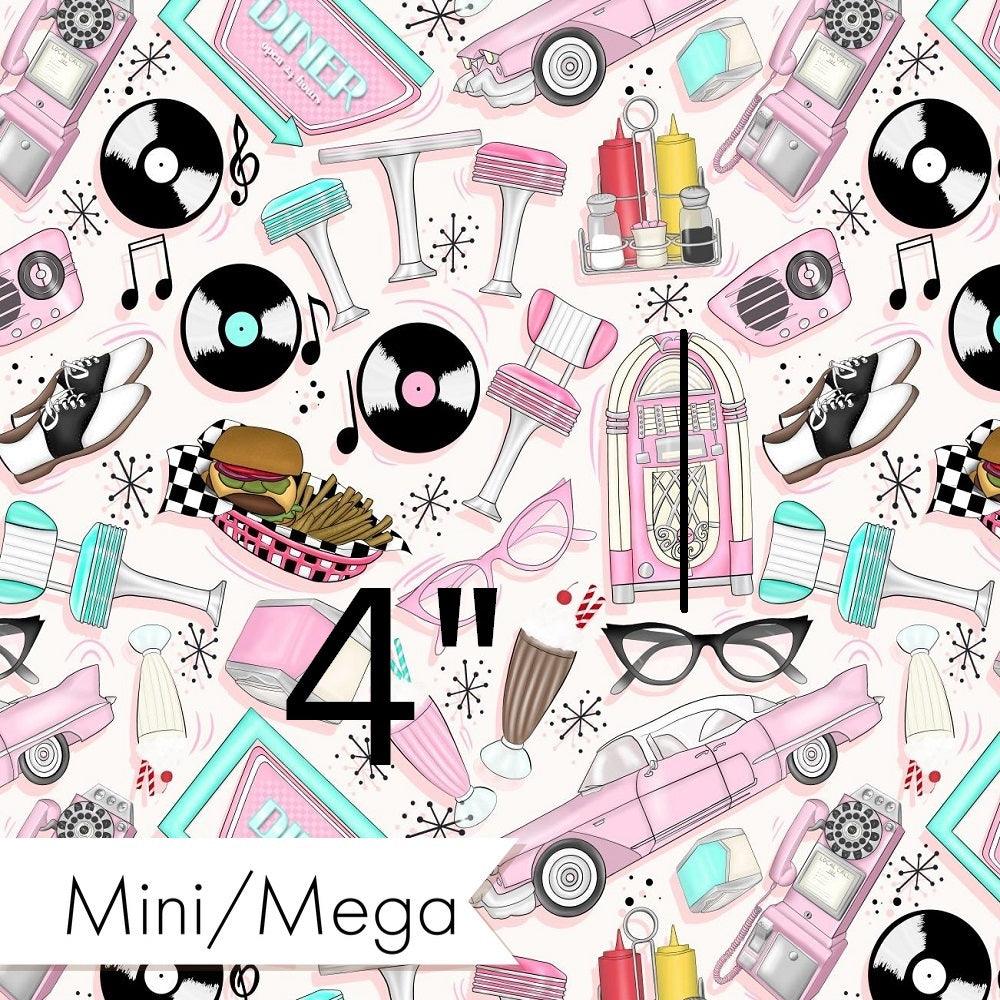 Design 265 Retro Diner Fabric – made-to-order custom fabric by the metre | Fabric by Missy Rose