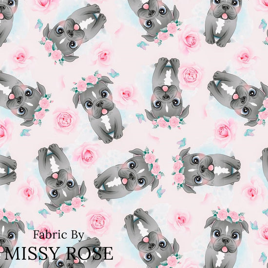 Design 267 - Pink Dog Fabric