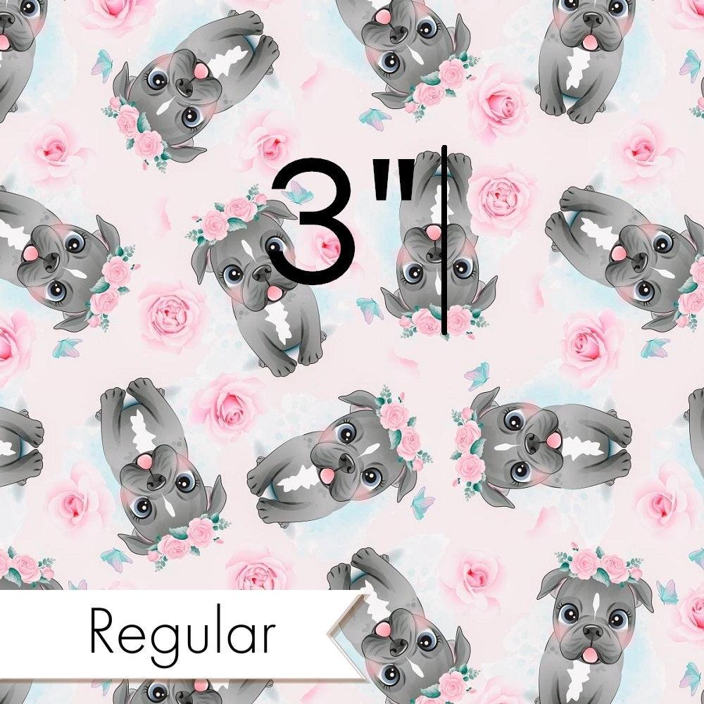Design 267 Pink Dog Fabric – custom printed pre-order fabric Australia | Fabric by Missy Rose