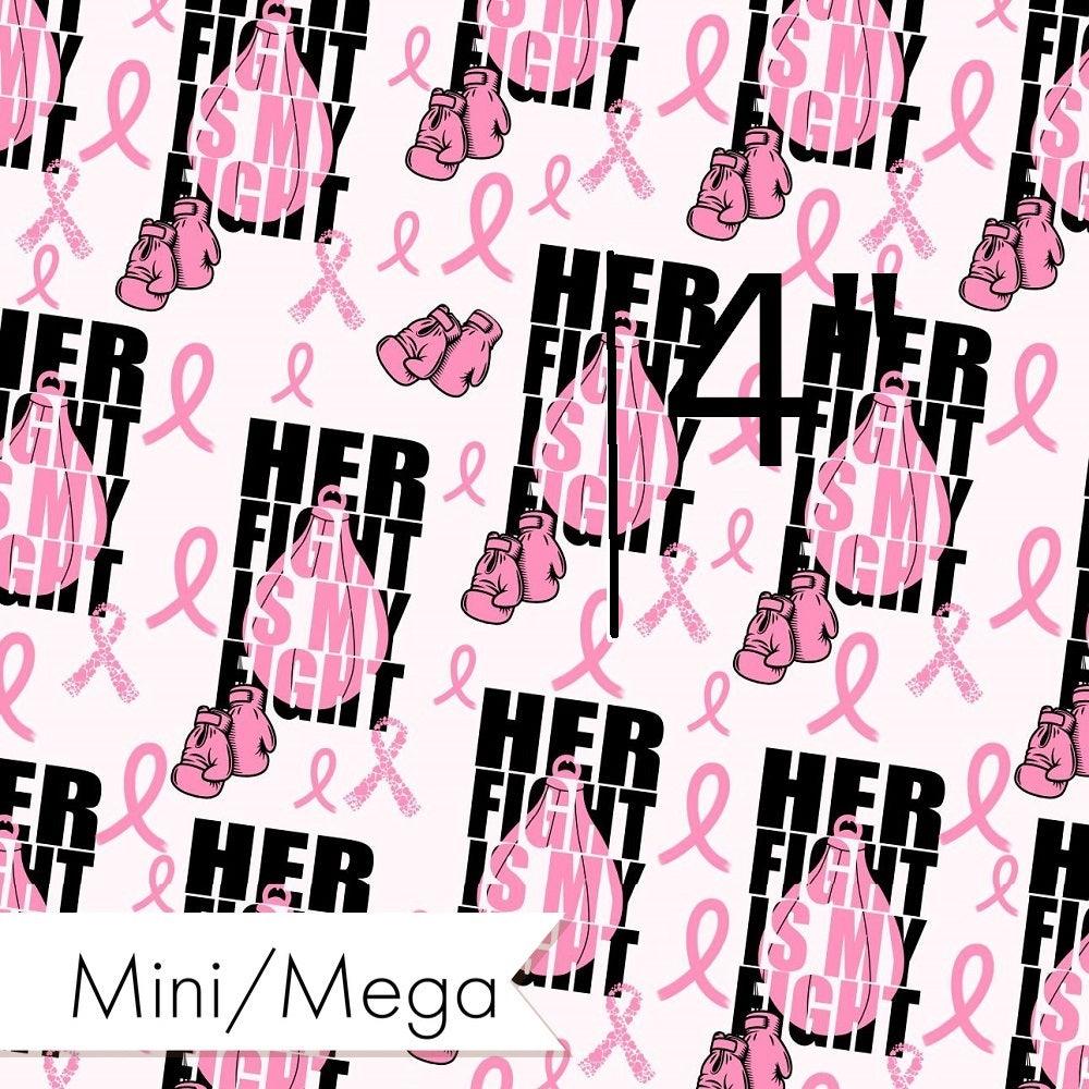 Design 28 Breast Cancer Fabric – premium custom printed fabric for sewing | Fabric by Missy Rose