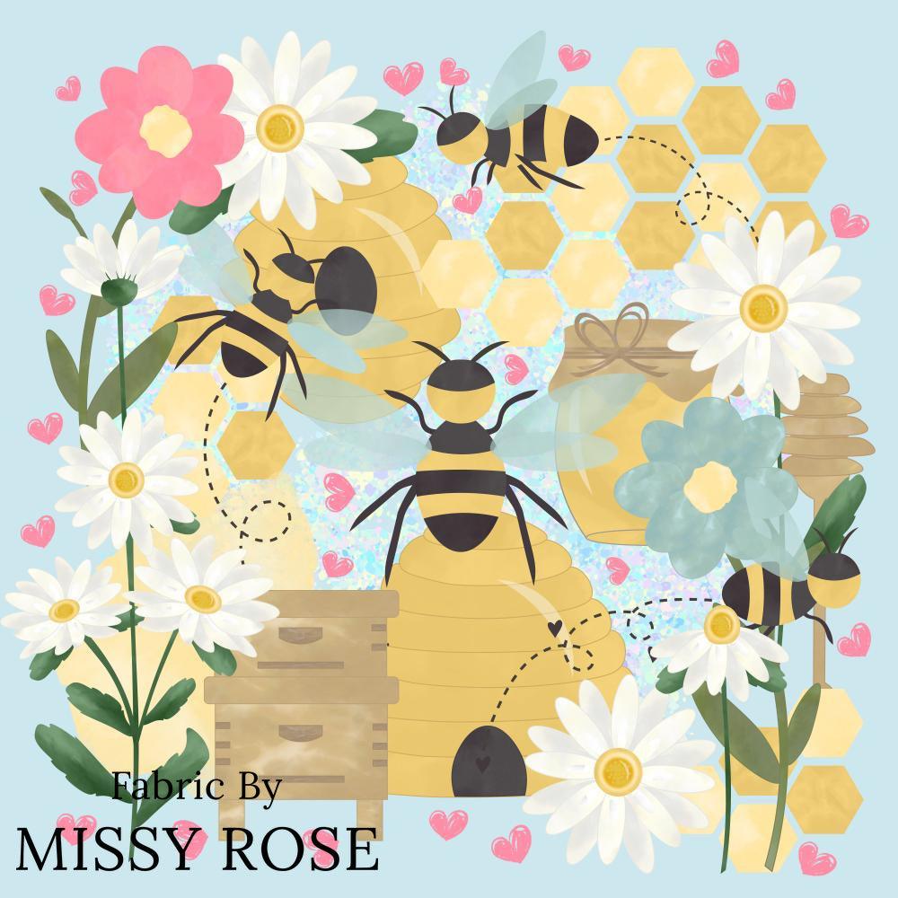 Design 284 Panel Fabric – custom printed pre-order fabric Australia | Fabric by Missy Rose