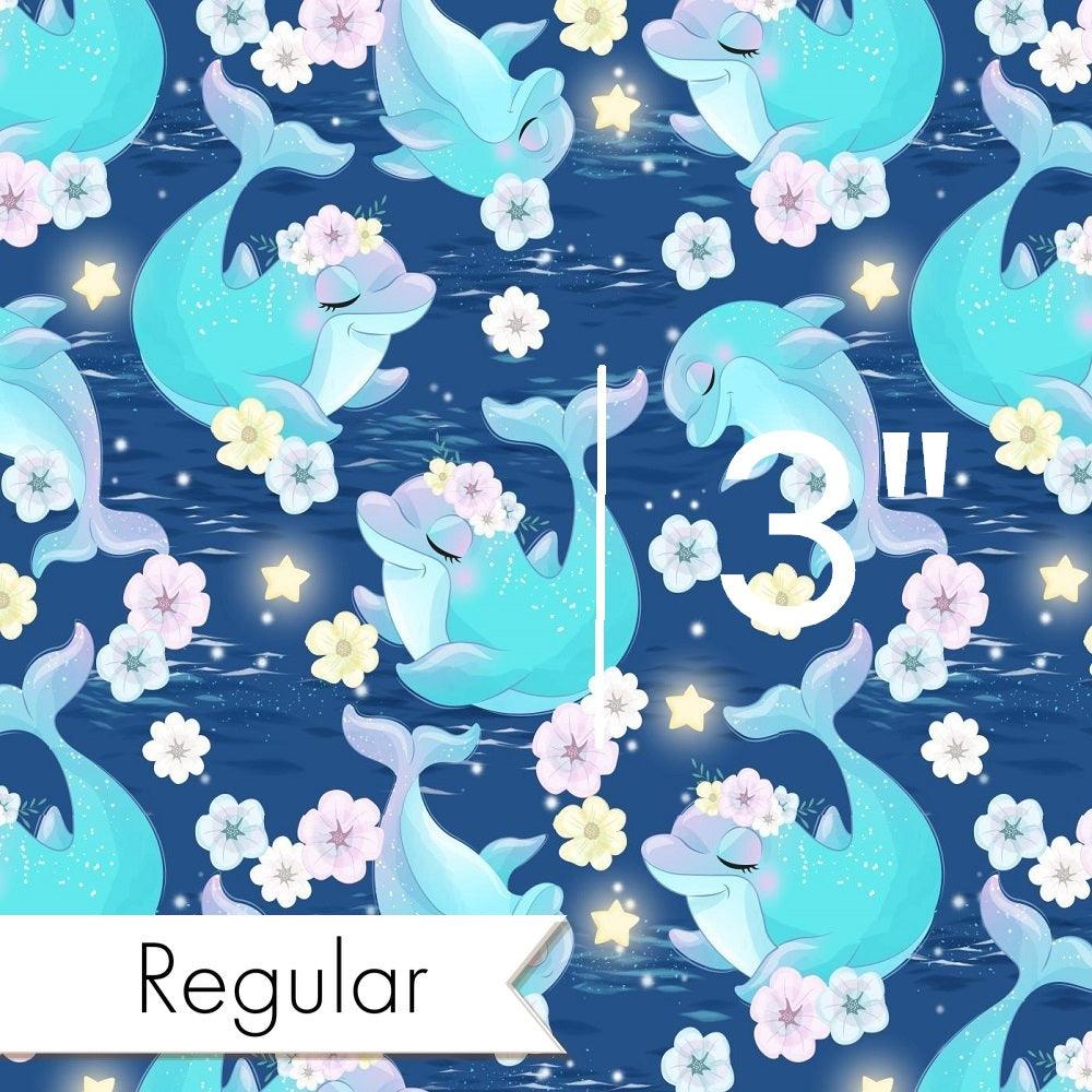 Design 289 Dolphin Fabric – premium custom printed fabric for sewing | Fabric by Missy Rose