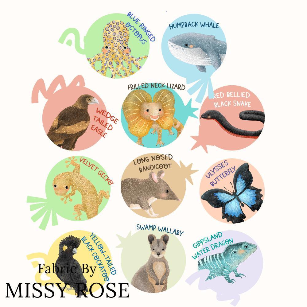 Design 29 Panel Fabric – pre-order designer fabric Australia | Fabric by Missy Rose