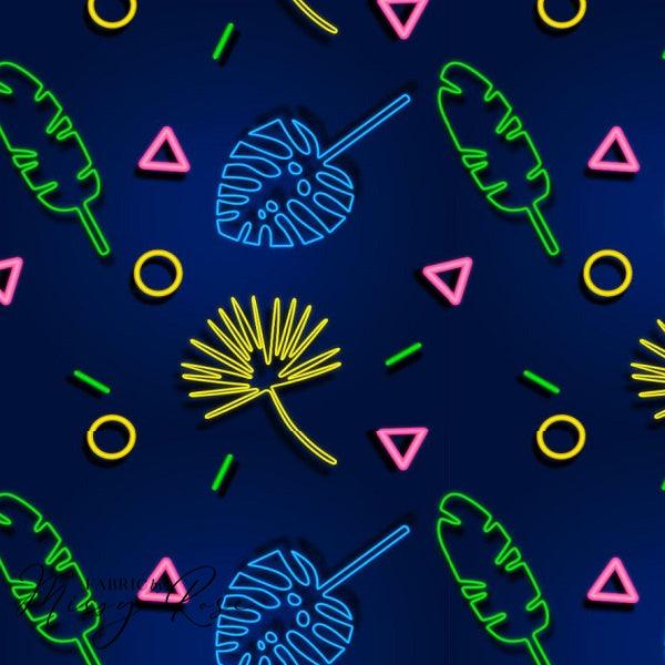 Load image into Gallery viewer, Design 29 - Tropical Neon Fabric - Fabric by Missy Rose Pre-Order
