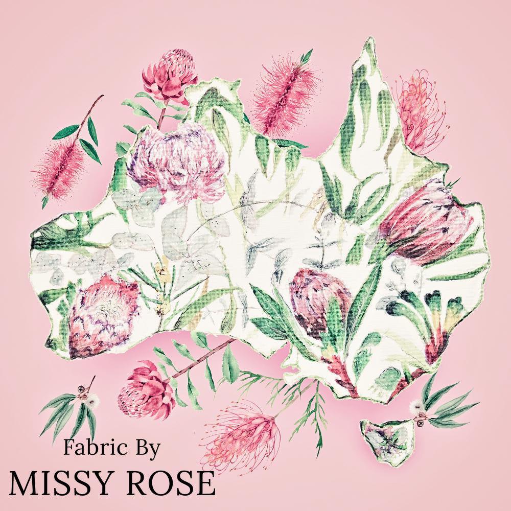 Design 294 Panel Fabric – custom printed pre-order fabric Australia | Fabric by Missy Rose