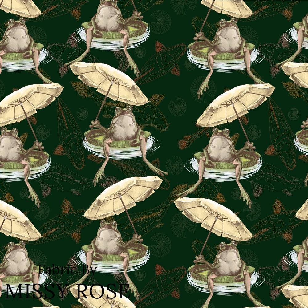 Design 297 Frog Fabric – premium custom printed fabric for sewing | Fabric by Missy Rose