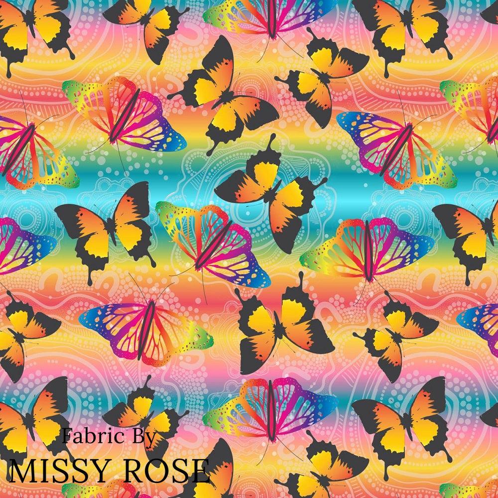 Design 298 Butterfly Dreaming Fabric – pre-order designer fabric Australia | Fabric by Missy Rose