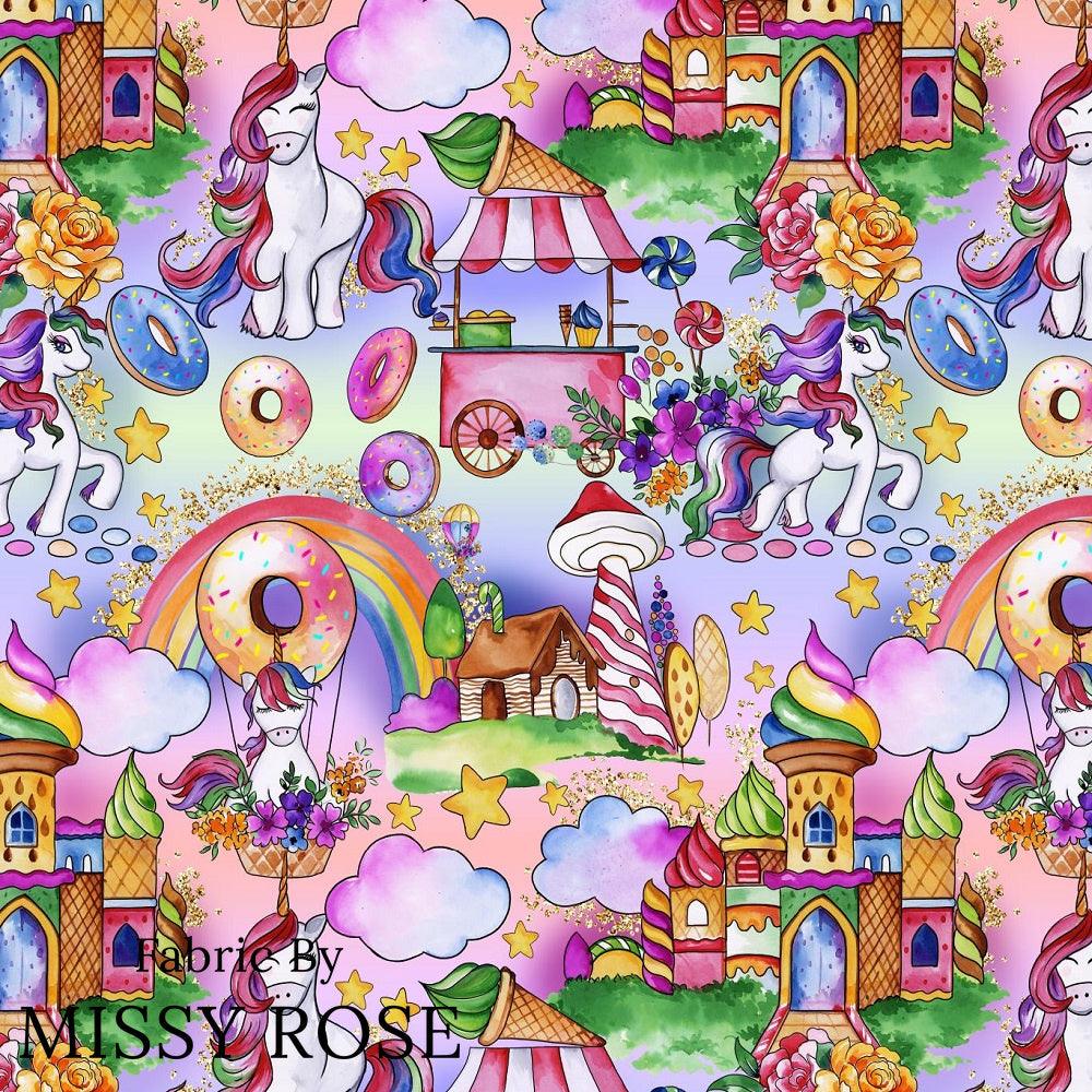 Design 299 Candyland Fabric – premium custom printed fabric for sewing | Fabric by Missy Rose