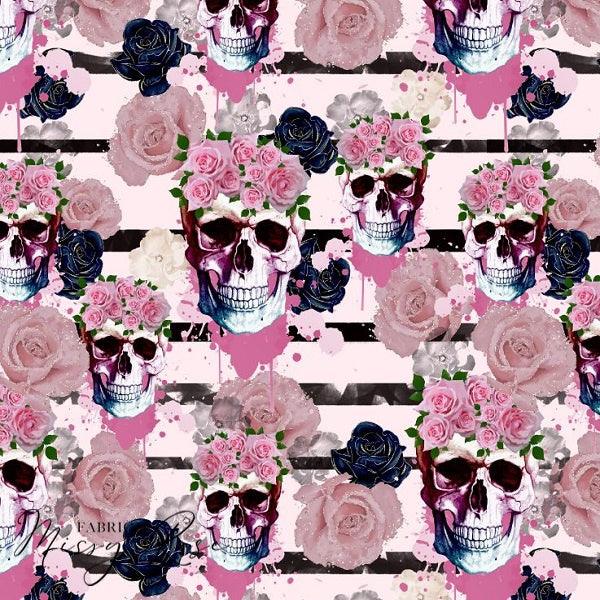 Load image into Gallery viewer, Design 3 - Skull Fabric - Fabric by Missy Rose Pre-Order
