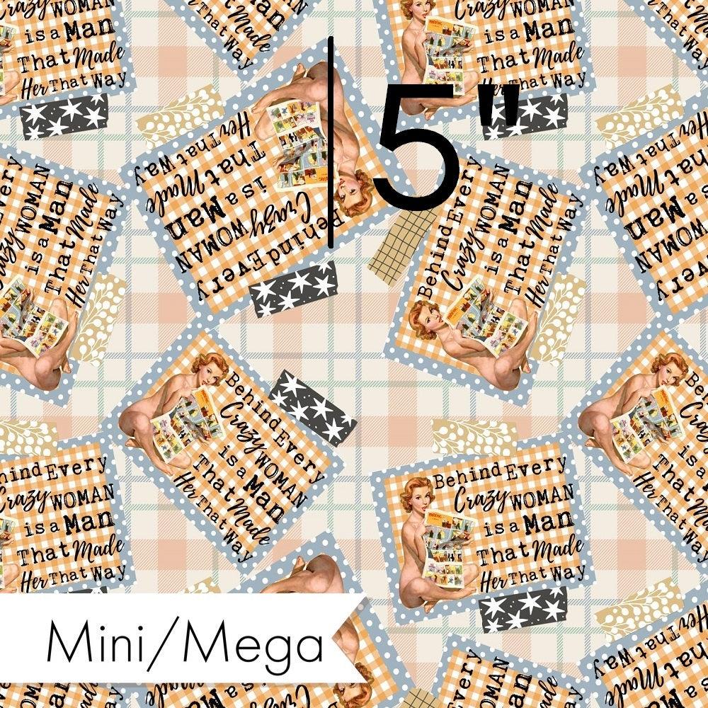 Design 303 Crazy Man Fabric – Australian custom printed fabric pre-order | Fabric by Missy Rose