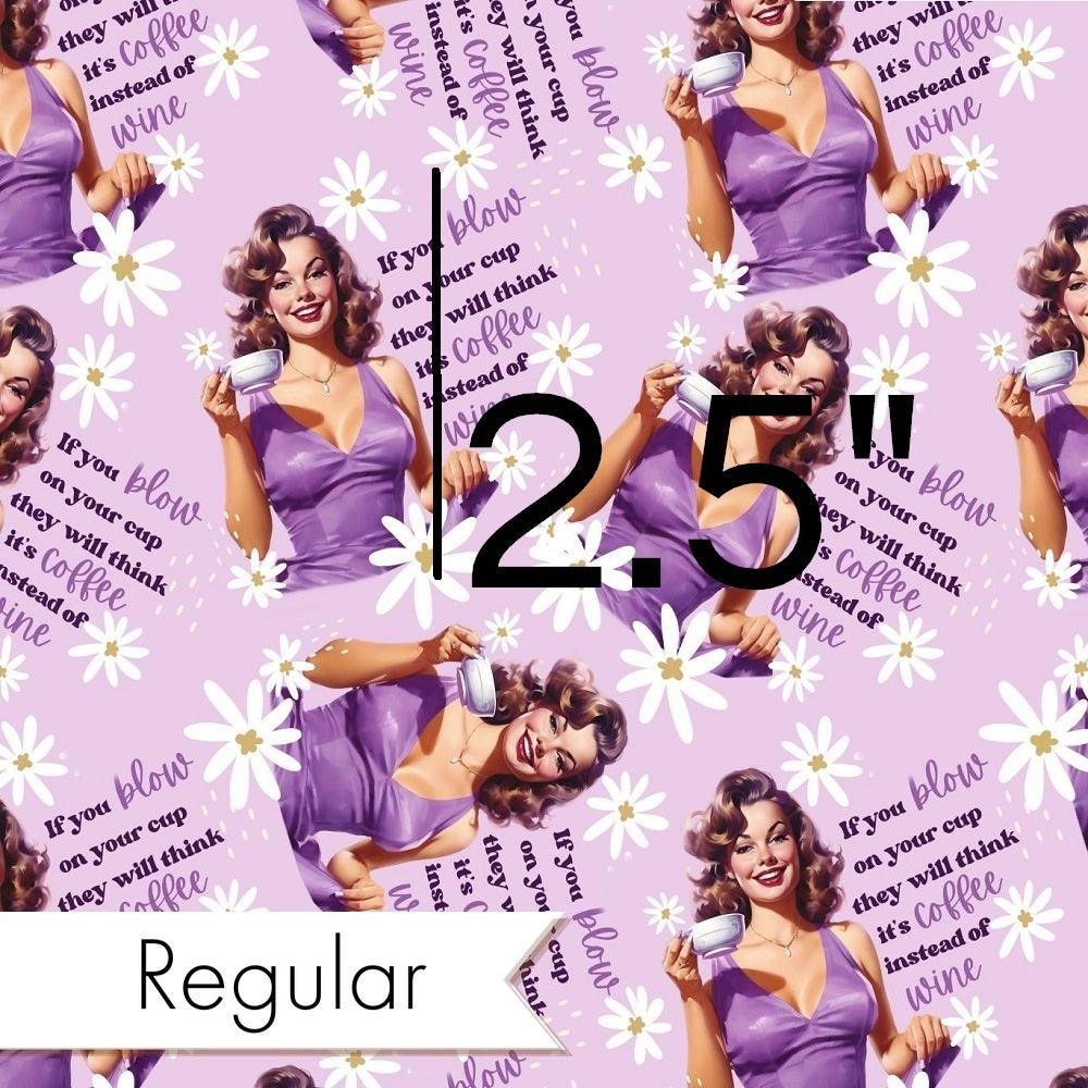 Design 314 Purple Retro Fabric – premium custom printed fabric for sewing | Fabric by Missy Rose