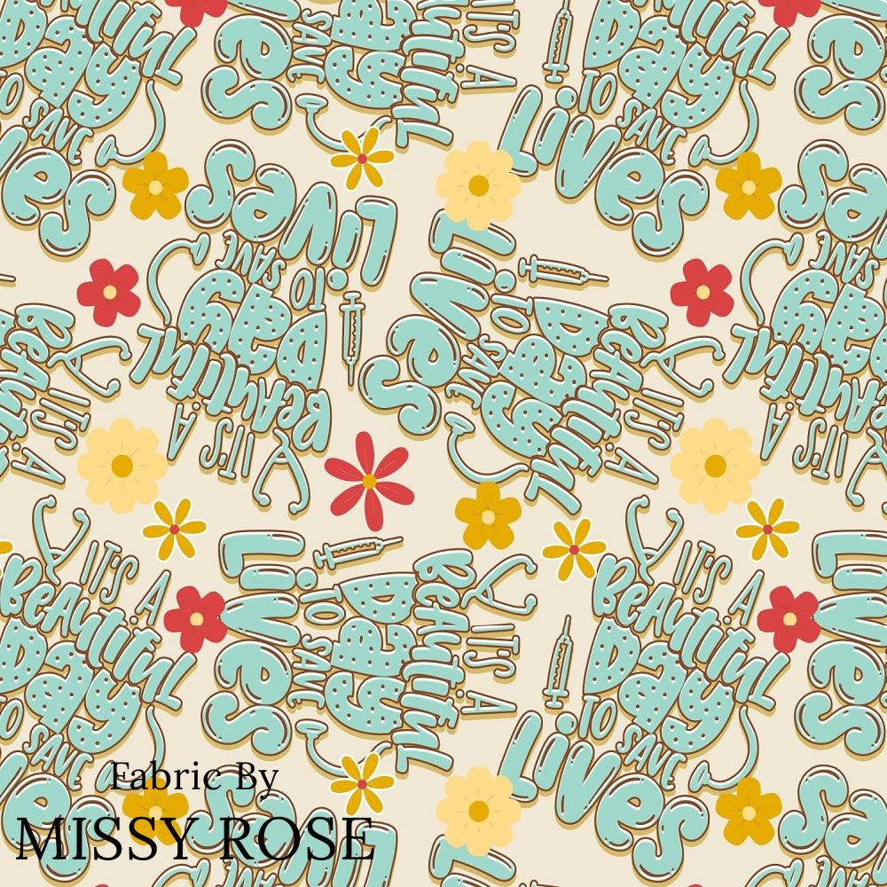 Design 317 Save Lives Fabric – Australian custom printed fabric pre-order | Fabric by Missy Rose