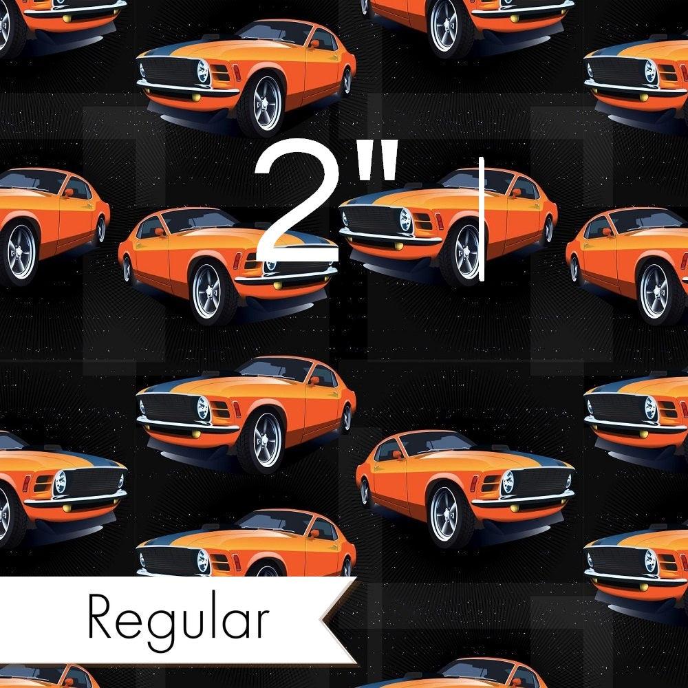 Design 32 Orange Car Fabric – custom printed pre-order fabric Australia | Fabric by Missy Rose