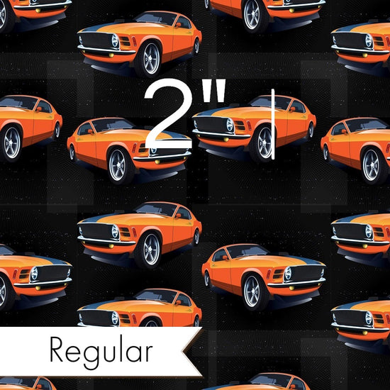 Design 32 - Orange Car Fabric