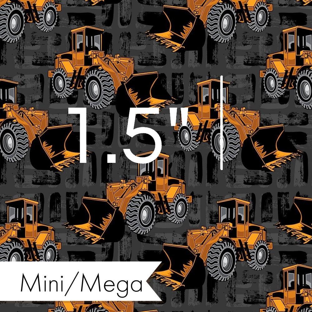 Design 321 Bulldozer Fabric – premium custom printed fabric for sewing | Fabric by Missy Rose