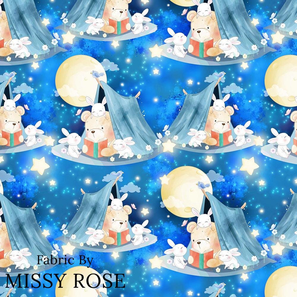 Design 324 Camping Bear Fabric – made-to-order custom fabric by the metre | Fabric by Missy Rose