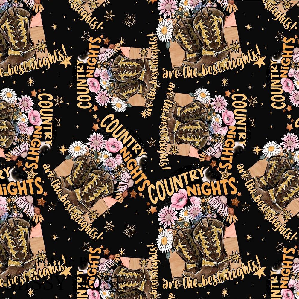 Design 326 Country Nights Fabric – custom printed pre-order fabric Australia | Fabric by Missy Rose