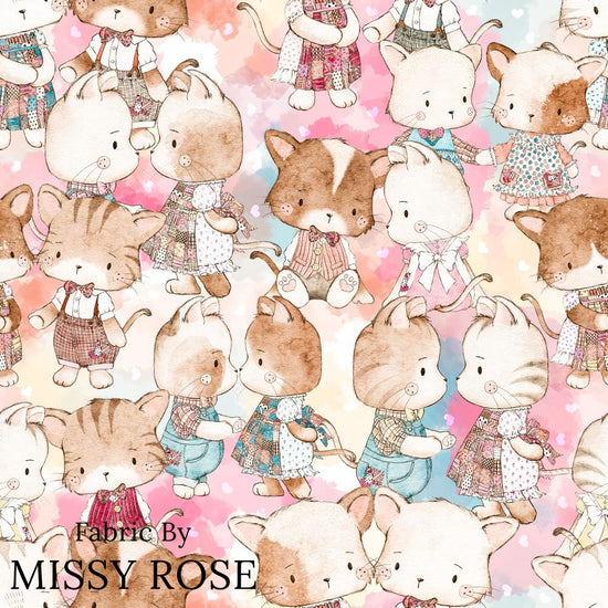 Design 329 - Cute Cats Fabric