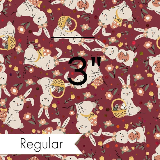 Design 330 - Maroon Rabbit Fabric