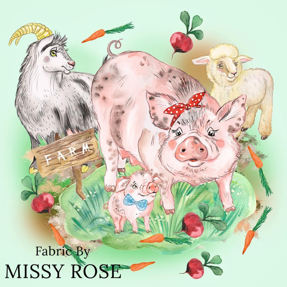 Design 333 Panel Fabric – premium custom printed fabric for sewing | Fabric by Missy Rose