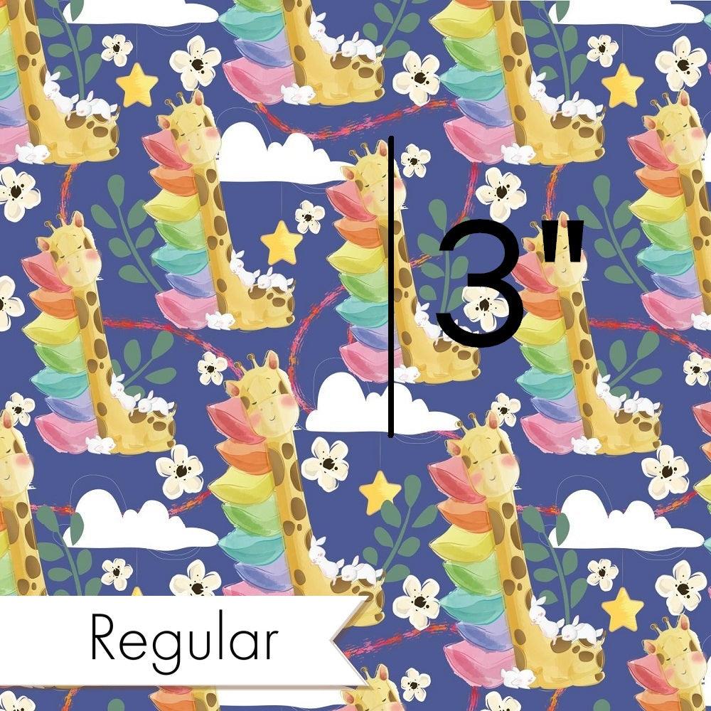 Design 337 Sleepy Giraffe Fabric – Australian custom printed fabric pre-order | Fabric by Missy Rose