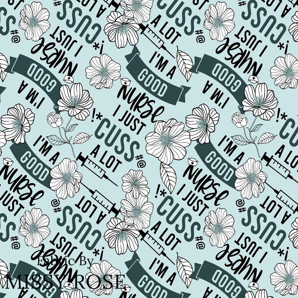 Design 338 Good Nurse Fabric – premium custom printed fabric for sewing | Fabric by Missy Rose
