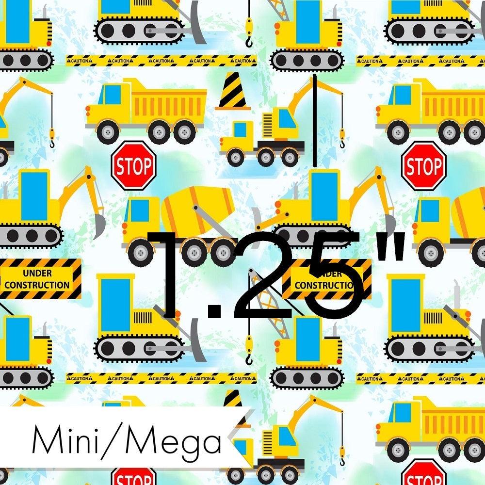 Design 34 Diggers Fabric – premium custom printed fabric for sewing | Fabric by Missy Rose