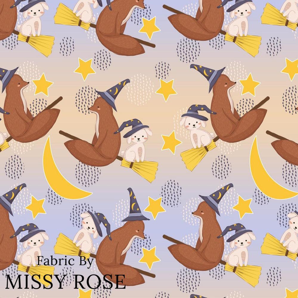 Design 341 Broomstick Animals Fabric – custom printed pre-order fabric Australia | Fabric by Missy Rose