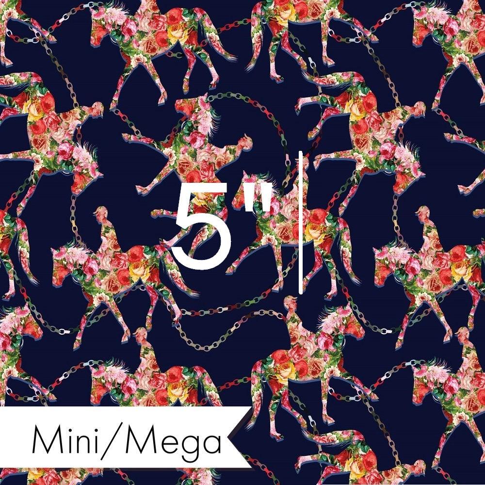 Design 342 Navy Horse Fabric – custom printed pre-order fabric Australia | Fabric by Missy Rose