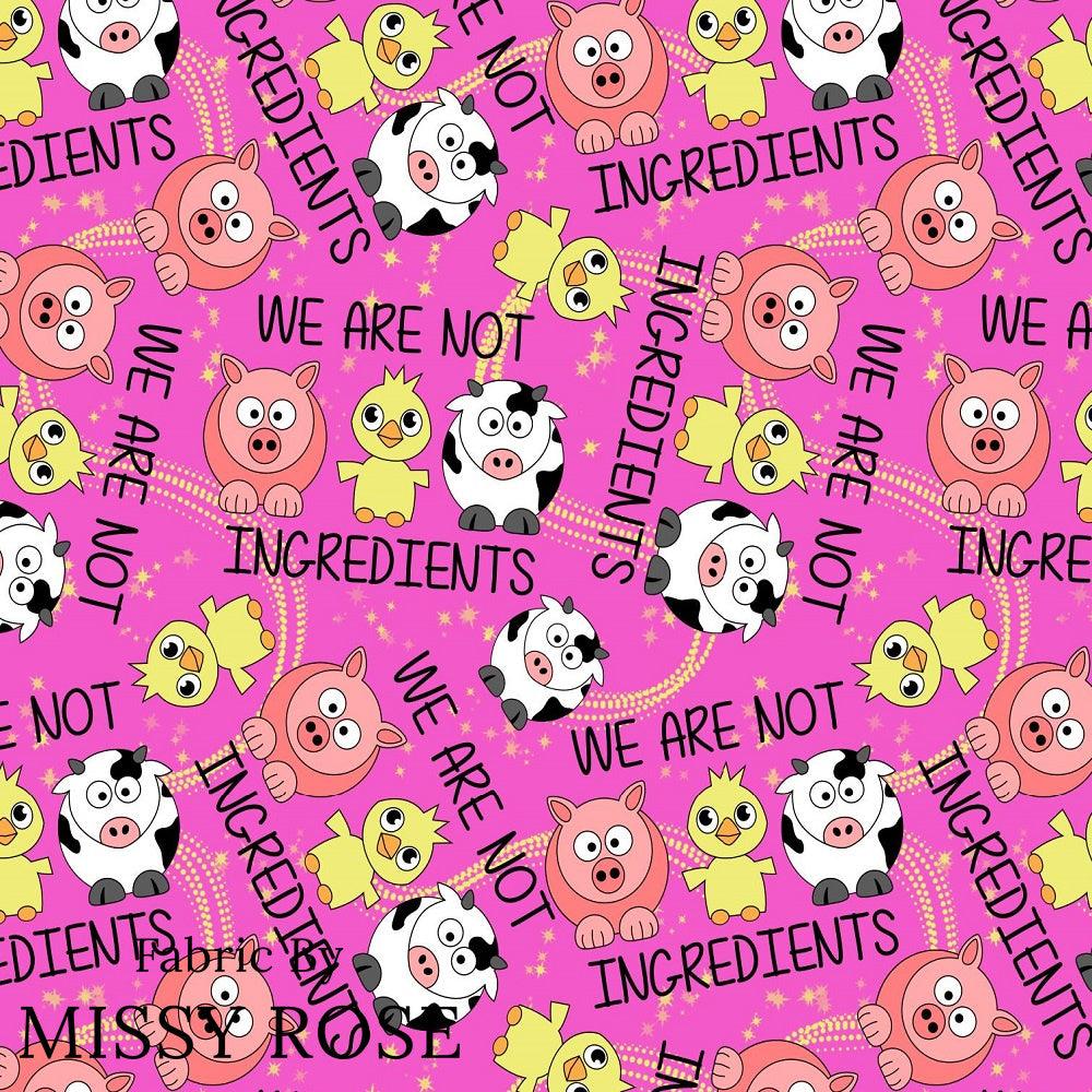 Design 345 Farm Friends Fabric – made-to-order custom fabric by the metre | Fabric by Missy Rose