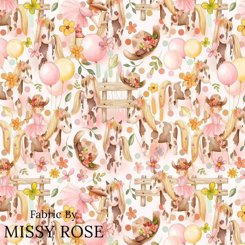 Design 35 Cowgirl Fabric – made-to-order custom fabric by the metre | Fabric by Missy Rose