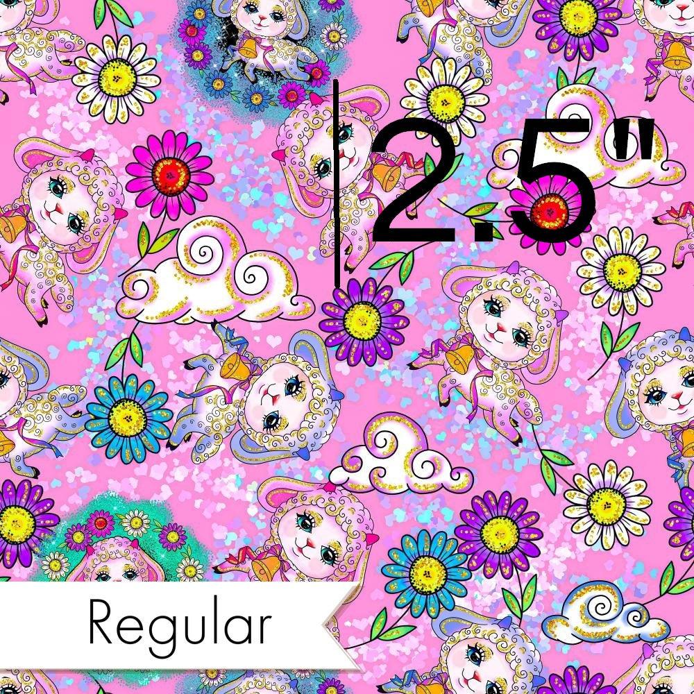 Design 359 Pink Lamb Fabric – premium custom printed fabric for sewing | Fabric by Missy Rose