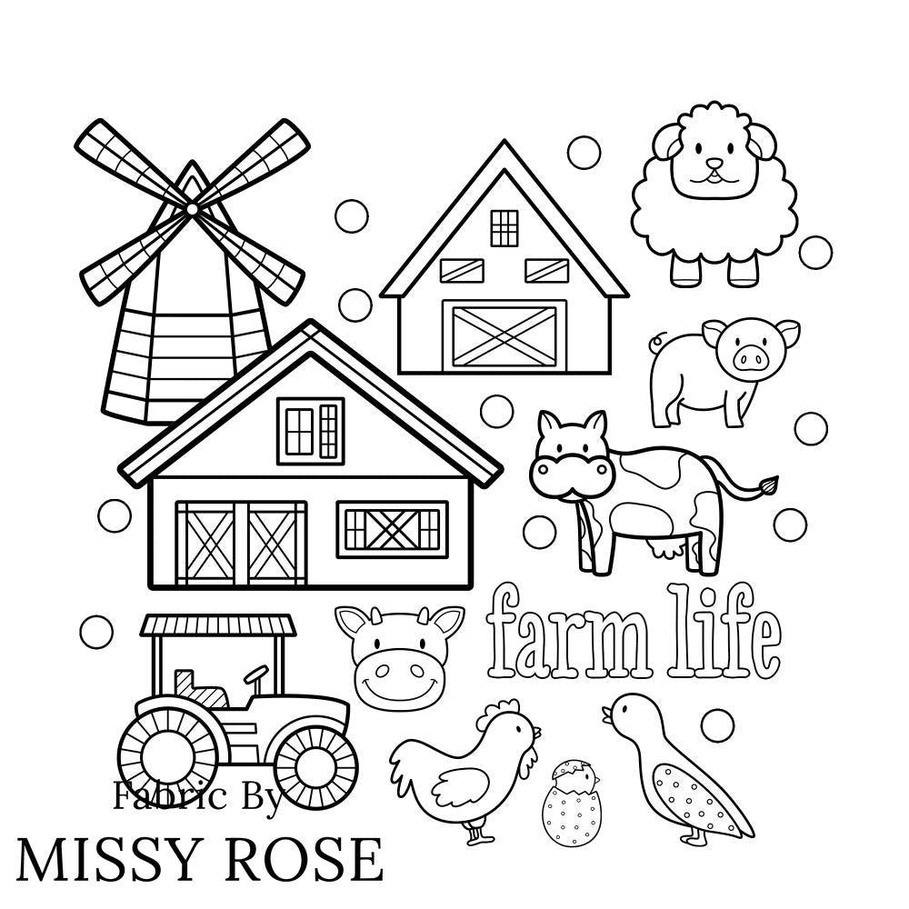 Design 368 Panel Fabric – premium custom printed fabric for sewing | Fabric by Missy Rose