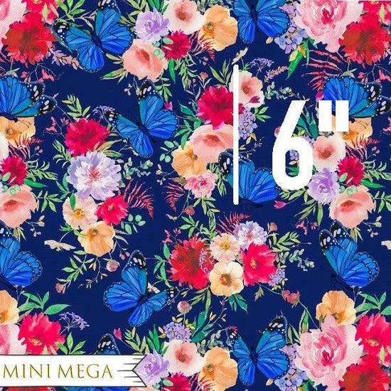 Design 37 - Navy Floral Fabric - Fabric by Missy Rose Pre-Order