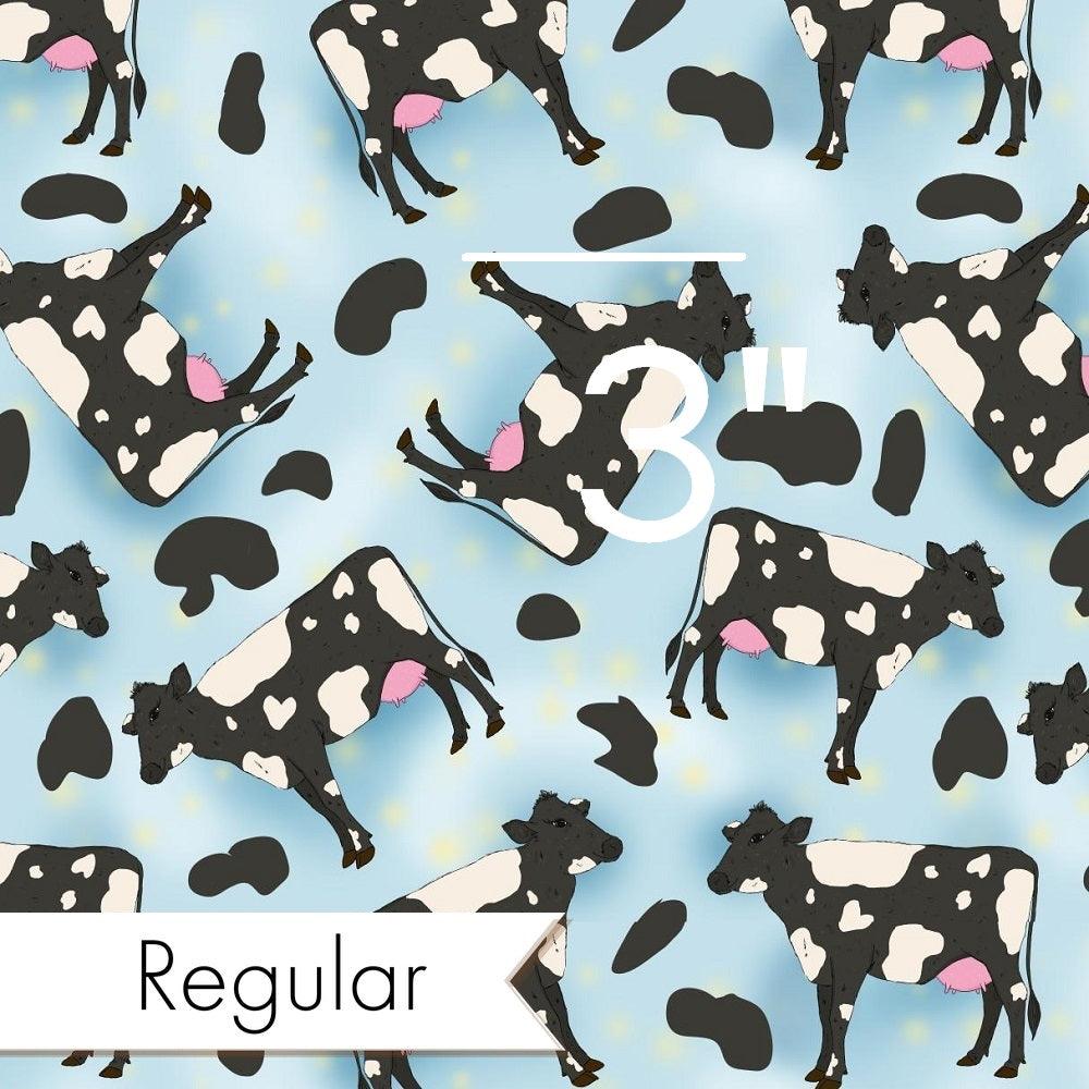 Design 371 - Blue Cow Fabric