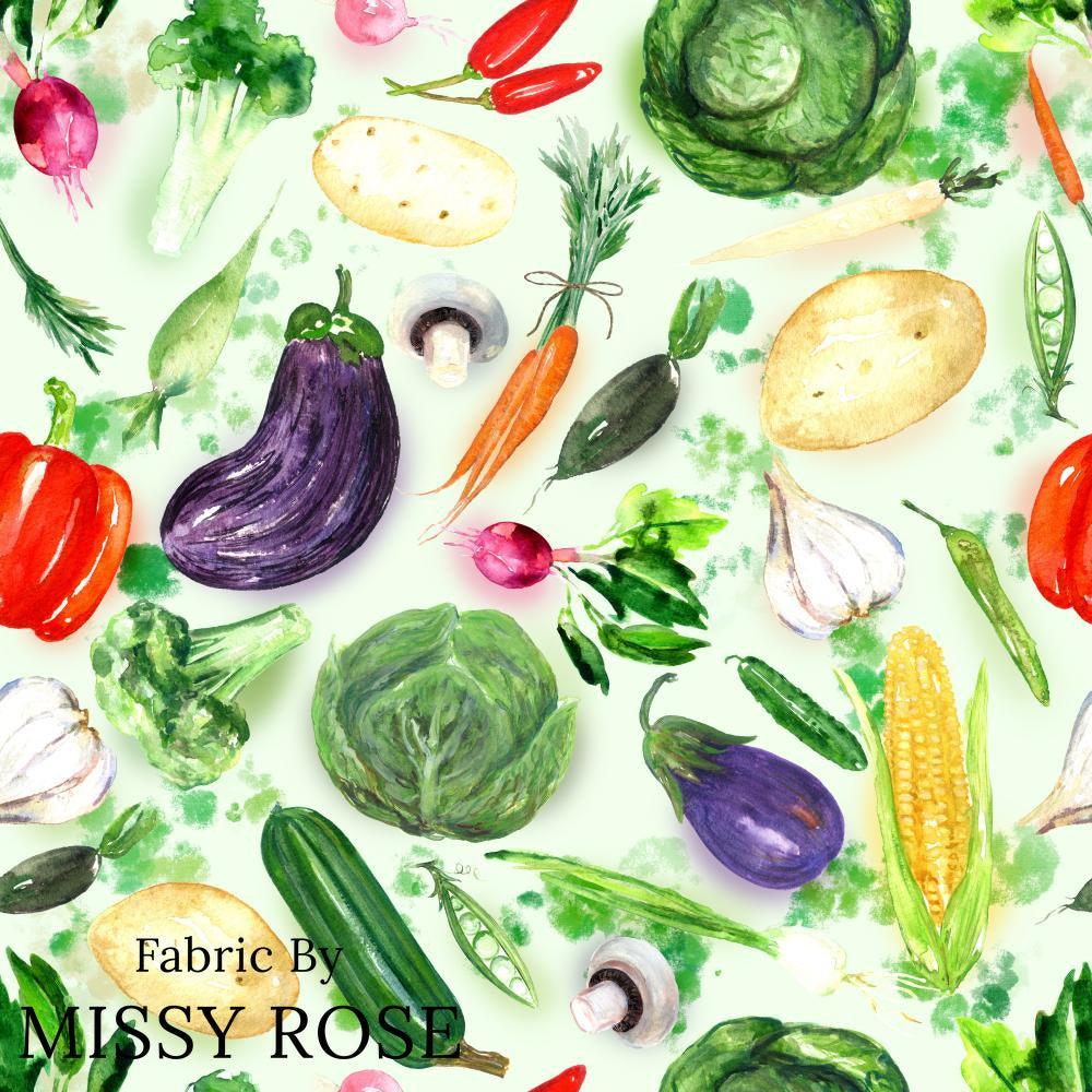 Design 372 Vegan Fabric – premium custom printed fabric for sewing | Fabric by Missy Rose
