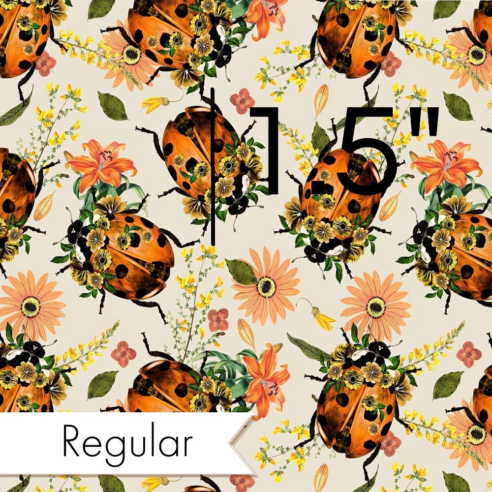 Design 373 - Floral Lady Beetle Fabric