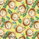Design 378 - Yellow Lion Fabric