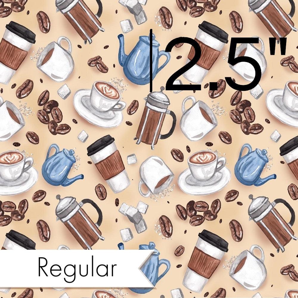 Design 380 Coffee Fabric – custom printed pre-order fabric Australia | Fabric by Missy Rose
